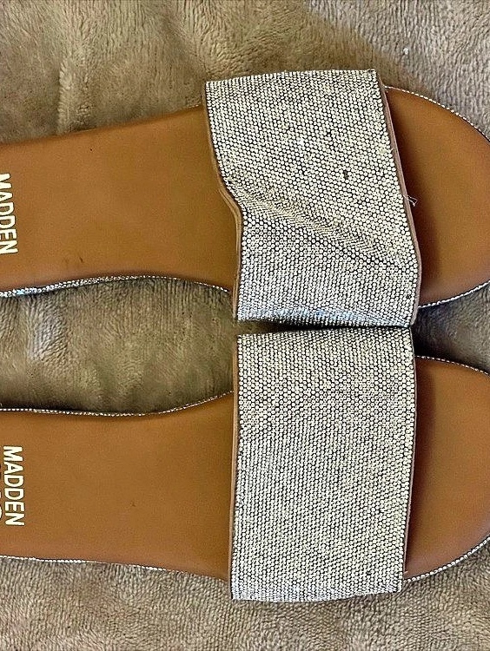 Madden NYC Bling Fancie Slide Sandals